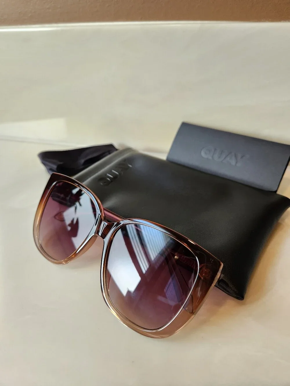 Quay Ever After Sunglasses (Coffee Doe/Brown)